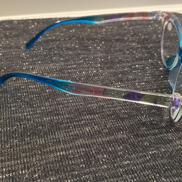๐ ๐NIP: Retro Blue Floral Readers: 1.50+ - Picture 2 of 5